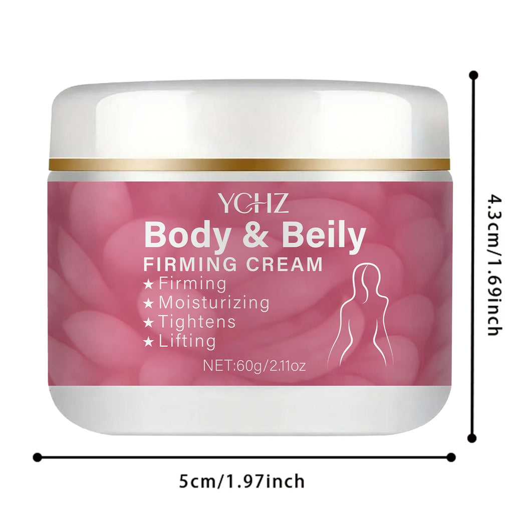 Abdominal Cream |   Rich in Collagen and Hyaluronic Acid, Moisturizing and Nourishing, Used for Firming and Smoothing Light Beige Skin, Light Beige Firming Cream for the Body 2.11 Oz/60G.
