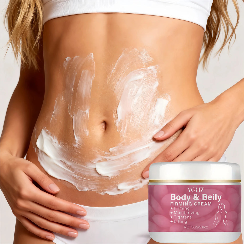 Abdominal Cream |   Rich in Collagen and Hyaluronic Acid, Moisturizing and Nourishing, Used for Firming and Smoothing Light Beige Skin, Light Beige Firming Cream for the Body 2.11 Oz/60G.