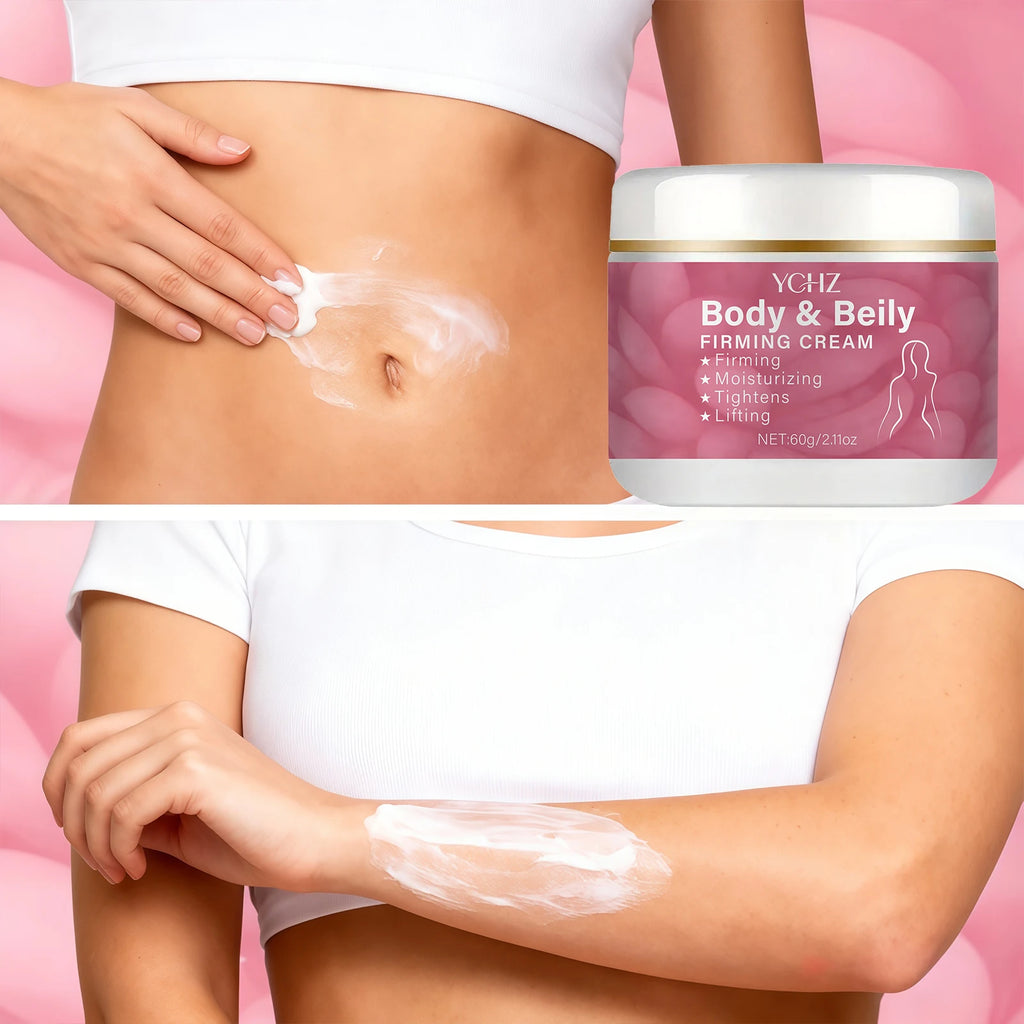 Abdominal Cream |   Rich in Collagen and Hyaluronic Acid, Moisturizing and Nourishing, Used for Firming and Smoothing Light Beige Skin, Light Beige Firming Cream for the Body 2.11 Oz/60G.
