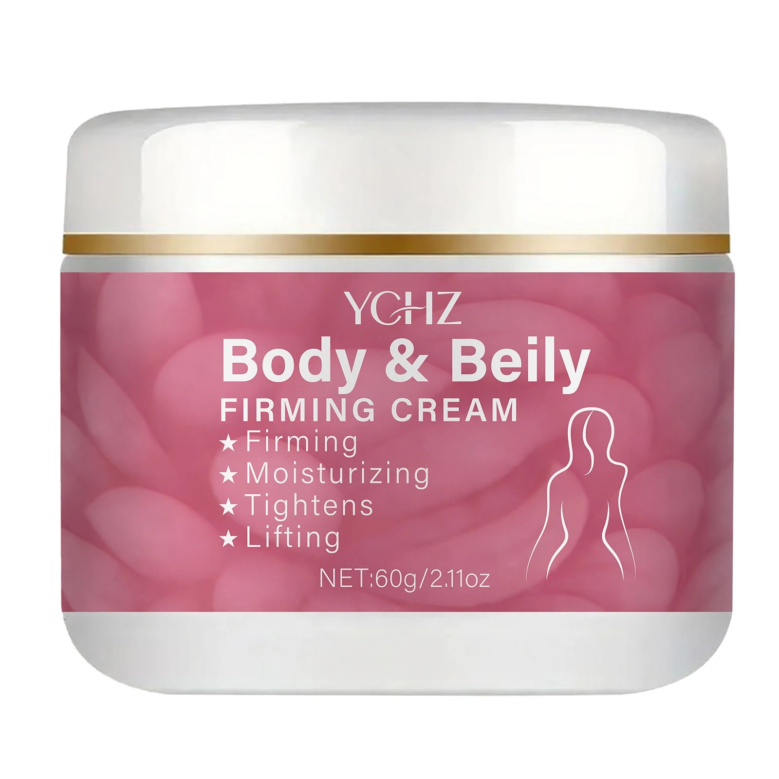 Abdominal Cream |   Rich in Collagen and Hyaluronic Acid, Moisturizing and Nourishing, Used for Firming and Smoothing Light Beige Skin, Light Beige Firming Cream for the Body 2.11 Oz/60G.
