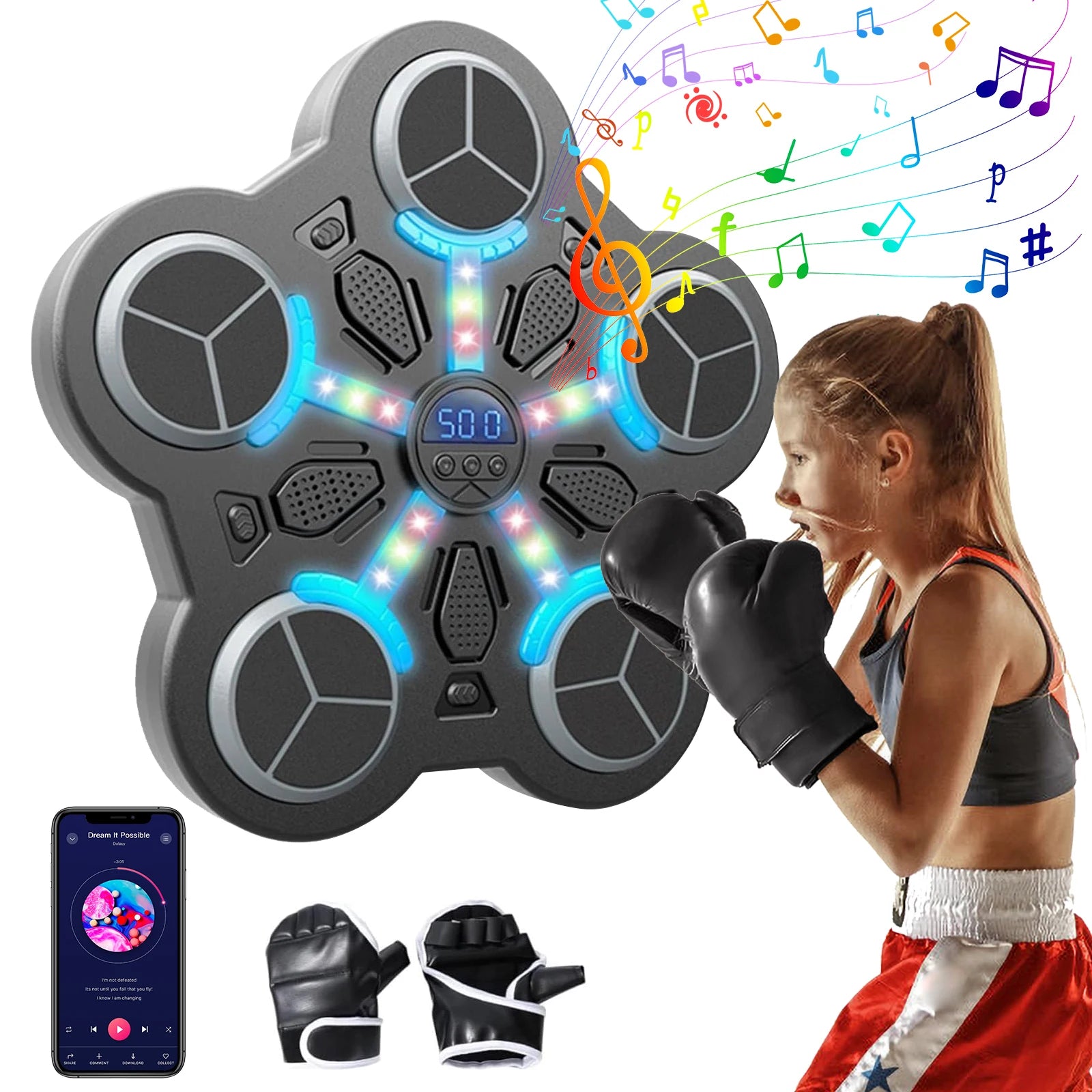 Kids Smart Bluetooth Music Boxing Trainer