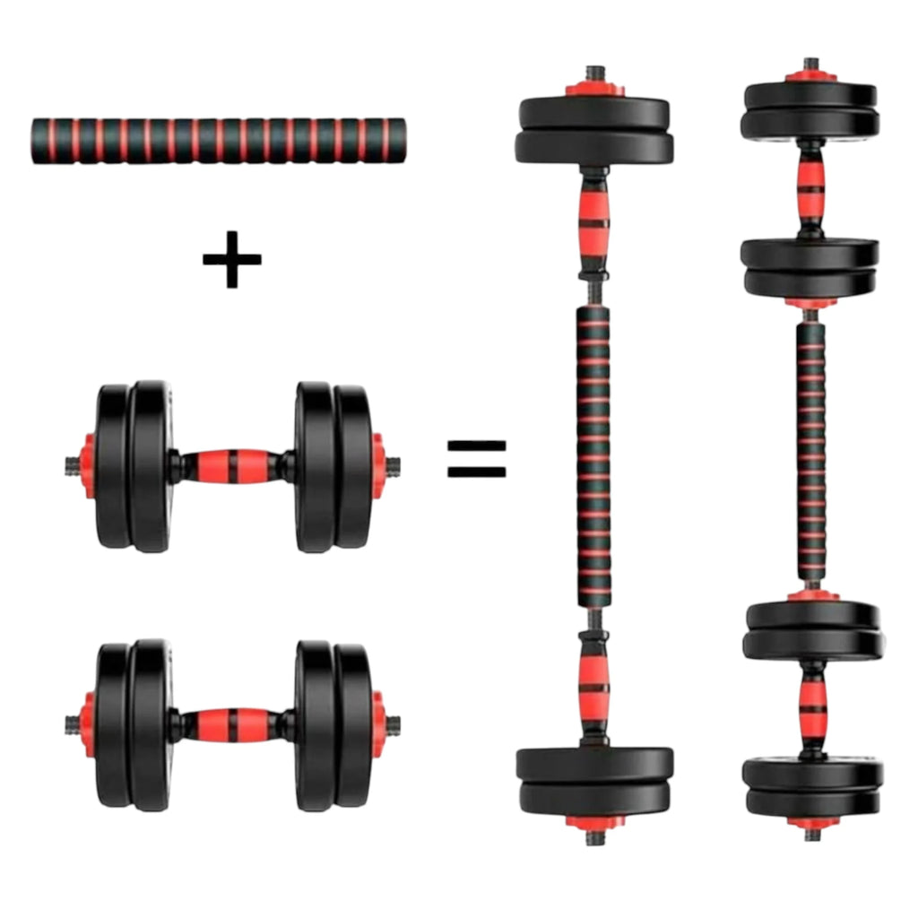 Adjustable Dumbbells 2 in 1 Set by Mikomika, weights 10-30KG