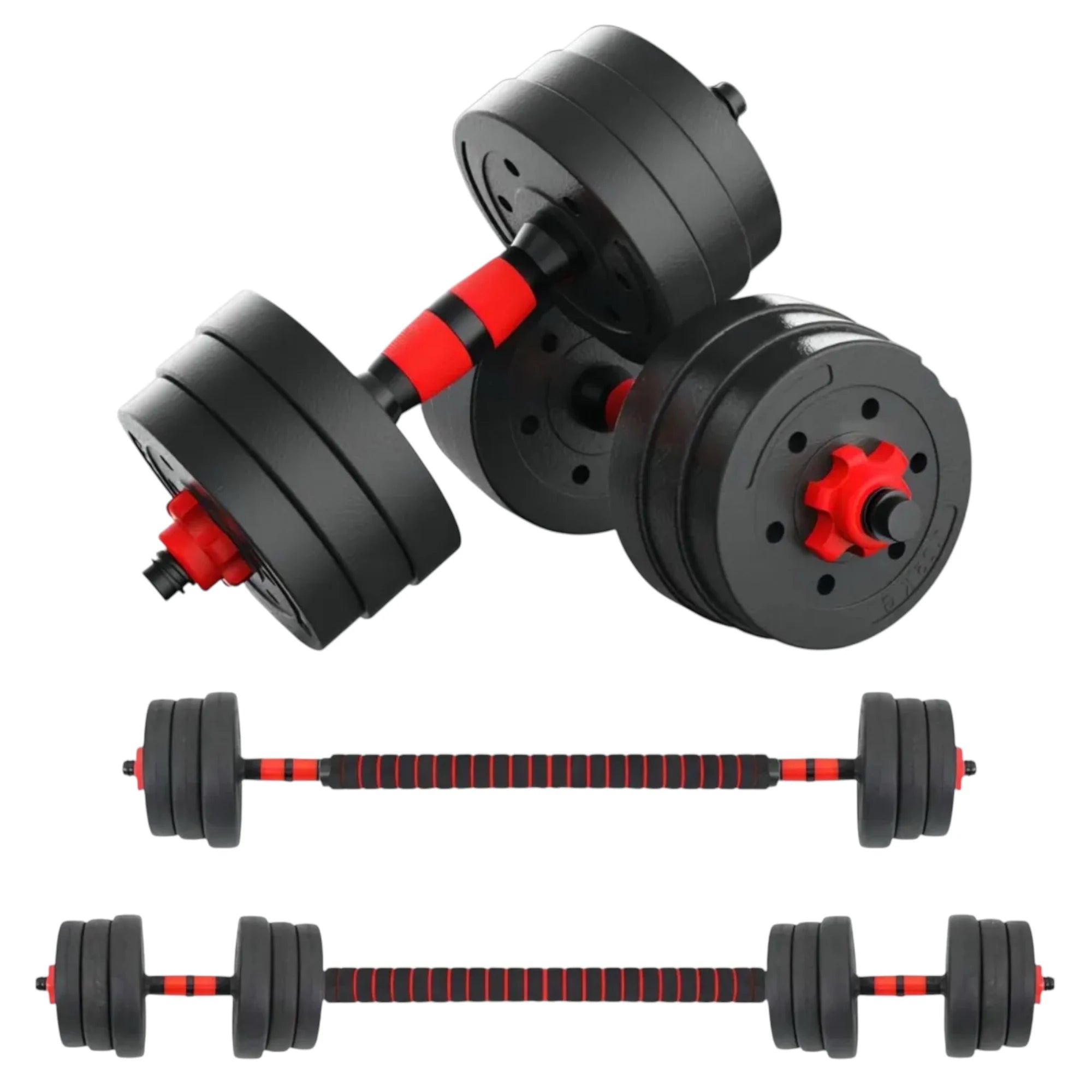 Adjustable Dumbbells 2 in 1 Set by Mikomika, weights 10-30KG