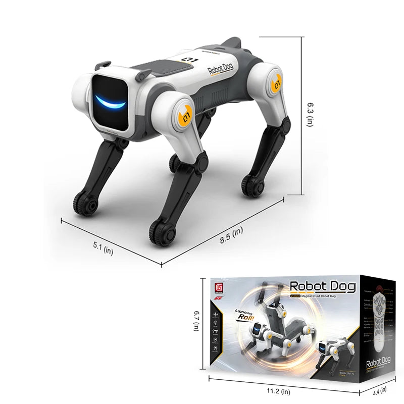 Remote Control Stunt Robot Dog, Singing & Dancing Smart RC Robot Pet Toy,