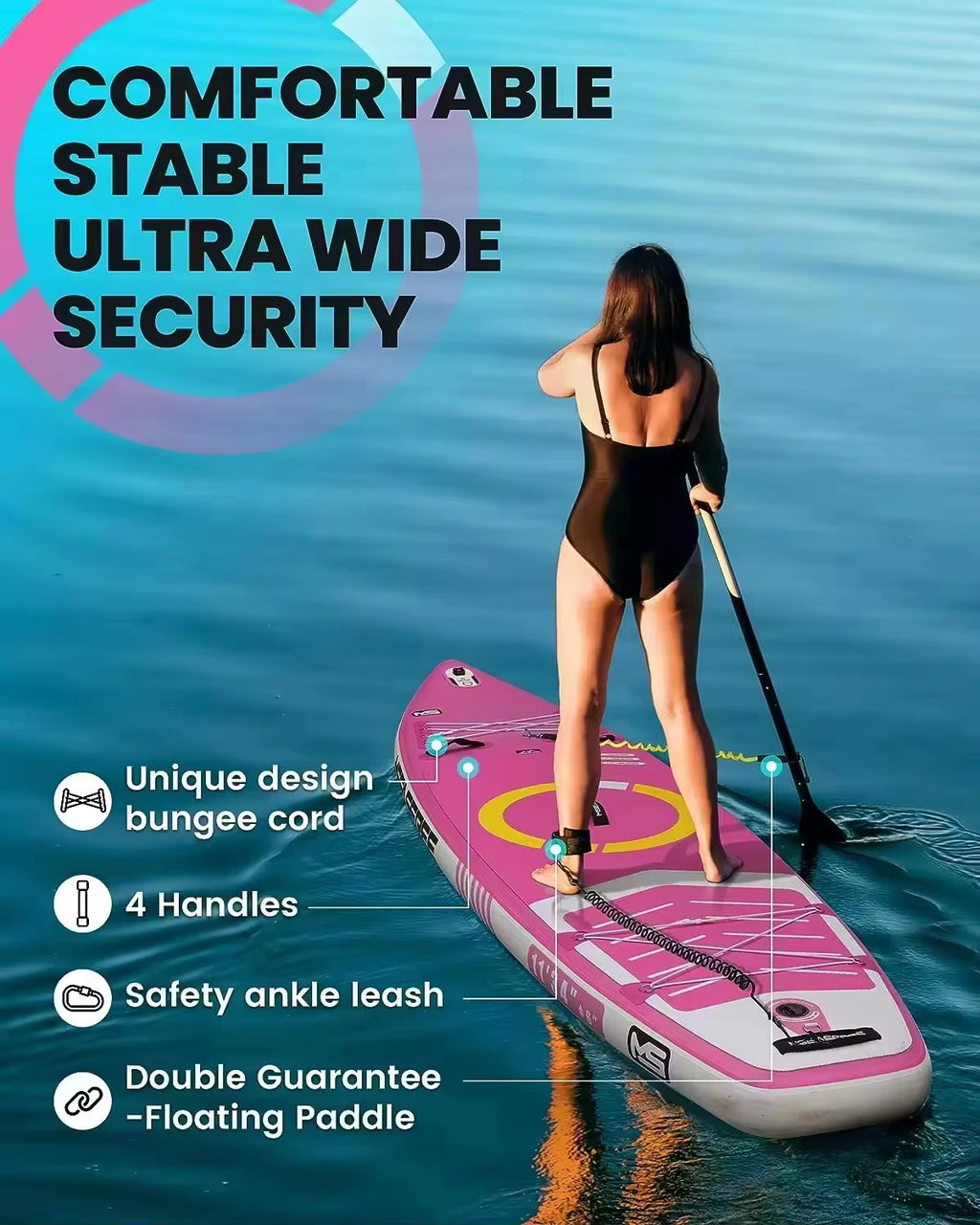 Inflatable Paddle Board/SUP Board/Water Sports Board With Anti-slip Surface