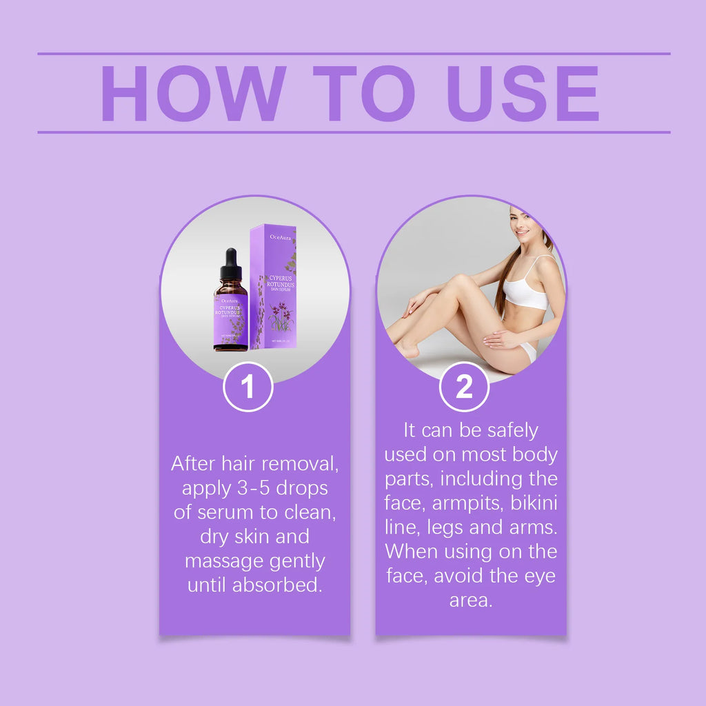 Oil for Hair Removal Prevent Hair Growth Products Remove Hair Inhibitor for Moisturizing Body Oil 60ml