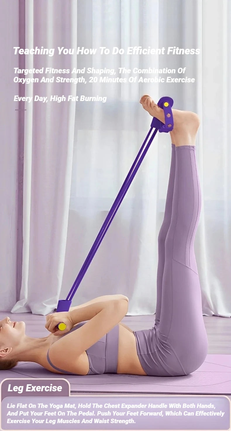 Equipment Yoga Abdominal Strengthening Elastic Band Tension Rope