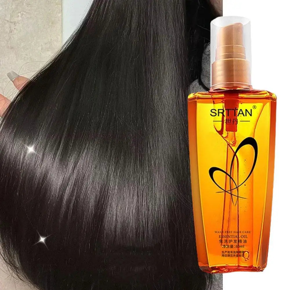 Moroccan Argan Oil Hair Serum Lightweight Hair Oil Mist For Split End Frizzy Hair Flyaways Gloss Shine Repair Hair Oil Smooth