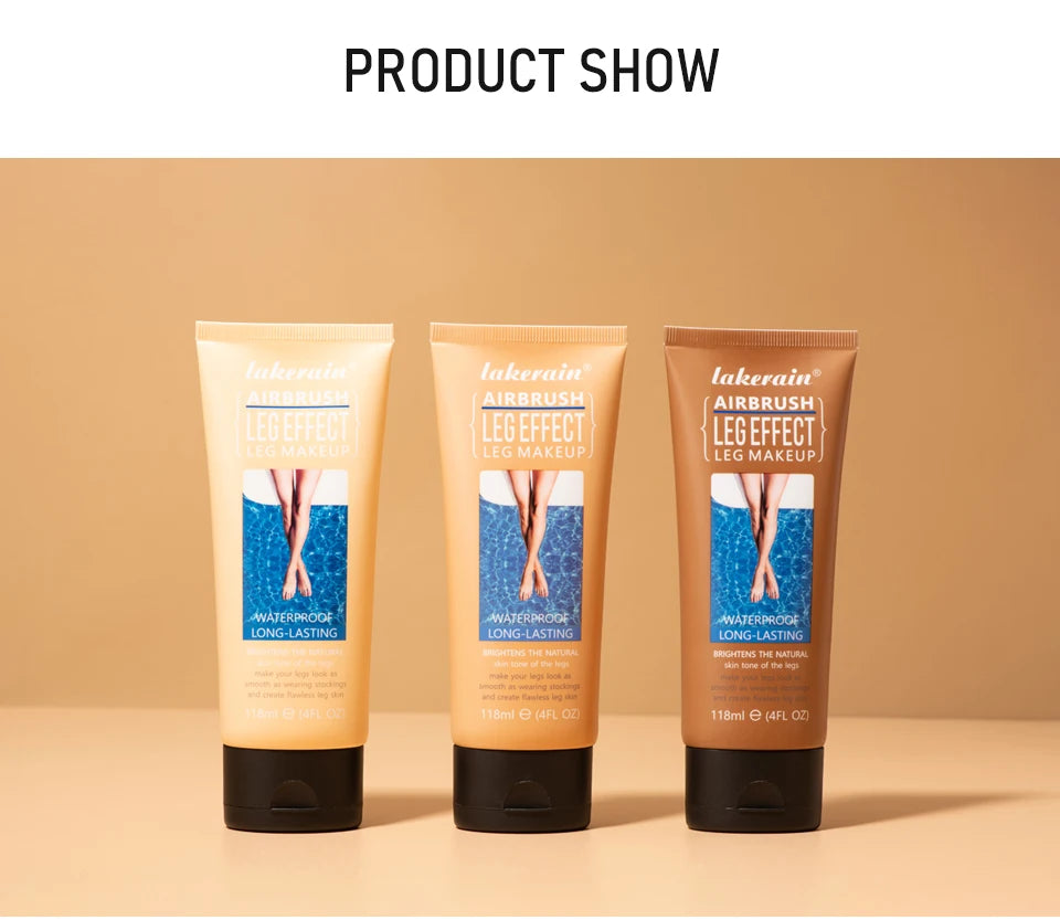 116ml Leg Makeup Waterproof Long Lasting Body Foundation Even Skin Tone Medium Bronze Tanning Cream Anti-Transfer