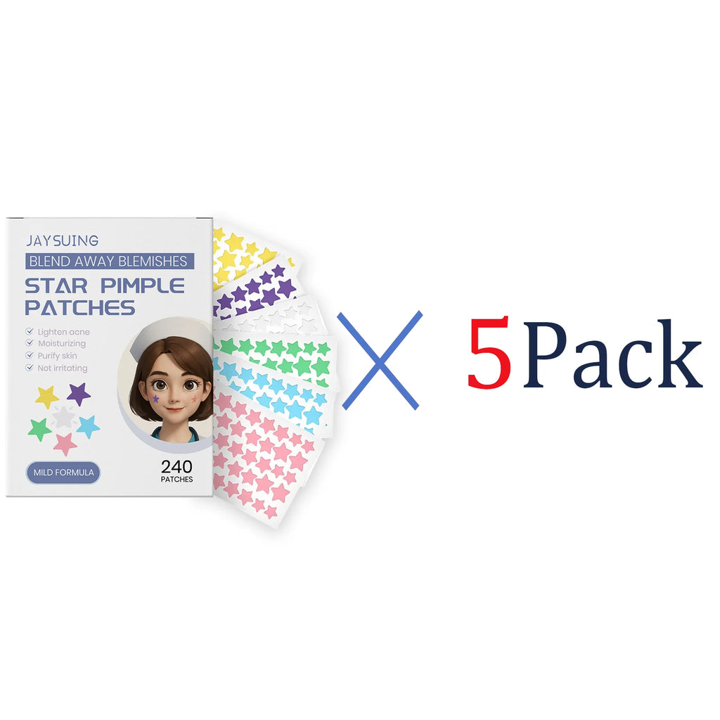 Star Acne Patches 240pcs Salicylic Acid Hydrocolloid Invisible Pimple Patches for Face Spot Treatment Ultra-Thin Gentle Care