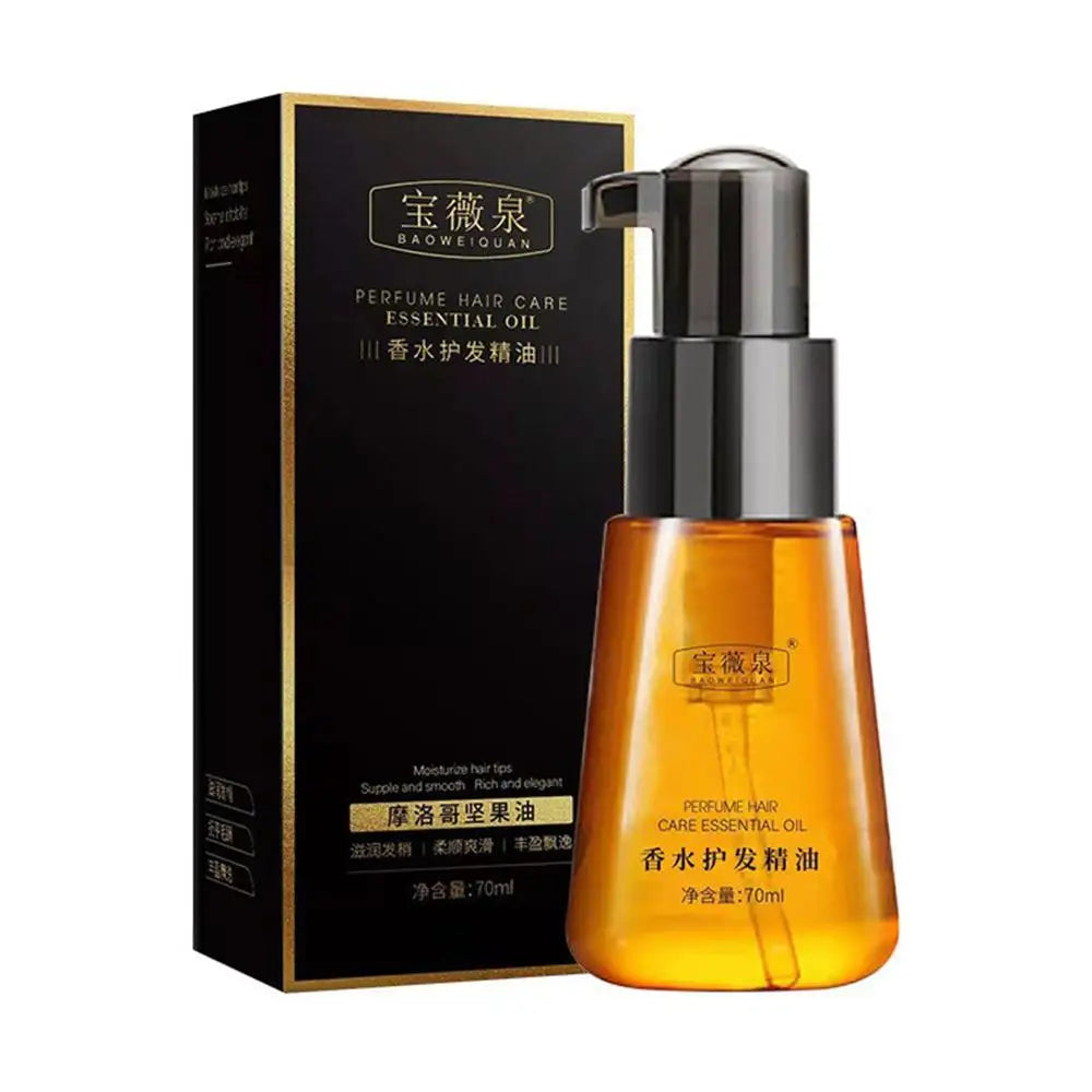 Moroccan Argan Oil Hair Serum Lightweight Hair Oil Mist For Split End Frizzy Hair Flyaways Gloss Shine Repair Hair Oil Smooth