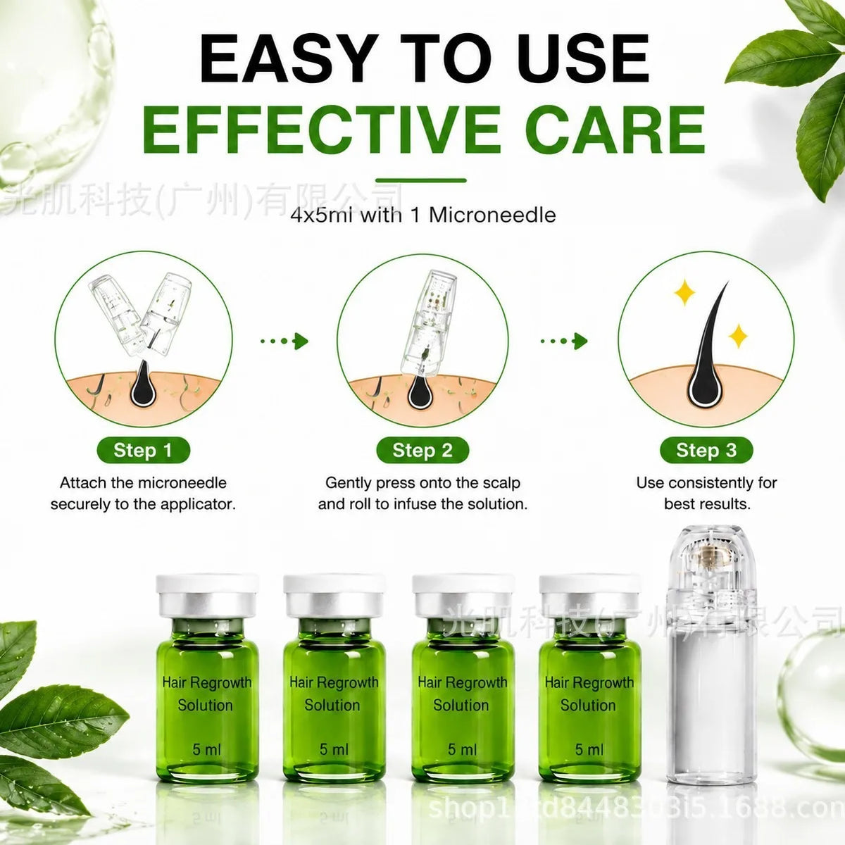 Sérum Capilar de Infusión con Microagujas para el Crecimiento y el Cuidado del Cuero Cabelludo