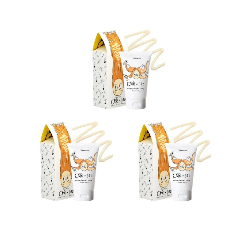 Collagen Hair Treatment Mask Natural Ingredient Korean Hair Care Preventing Hair Breakage Improving Frizz Hair Mask