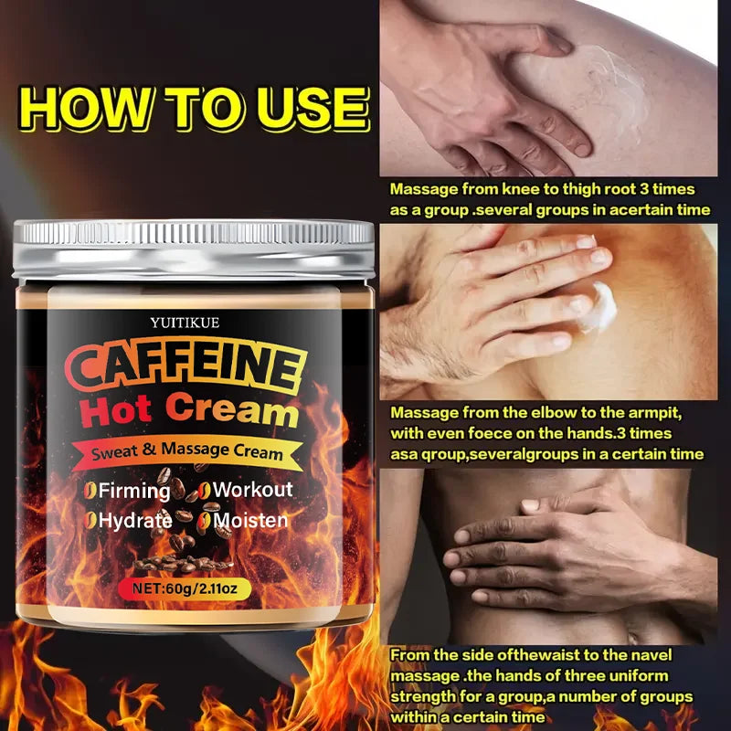 Thermogenic Sweat & Massage Cream, Tightens & Moisturizes for Workout Body Sculpting