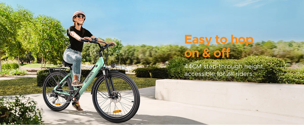 "Electric Bike for Comuting, 120km Range, 250W, 36V 13Ah Battery, Speed 25 km/h, 7 Gears, Disc Brakes E-bike