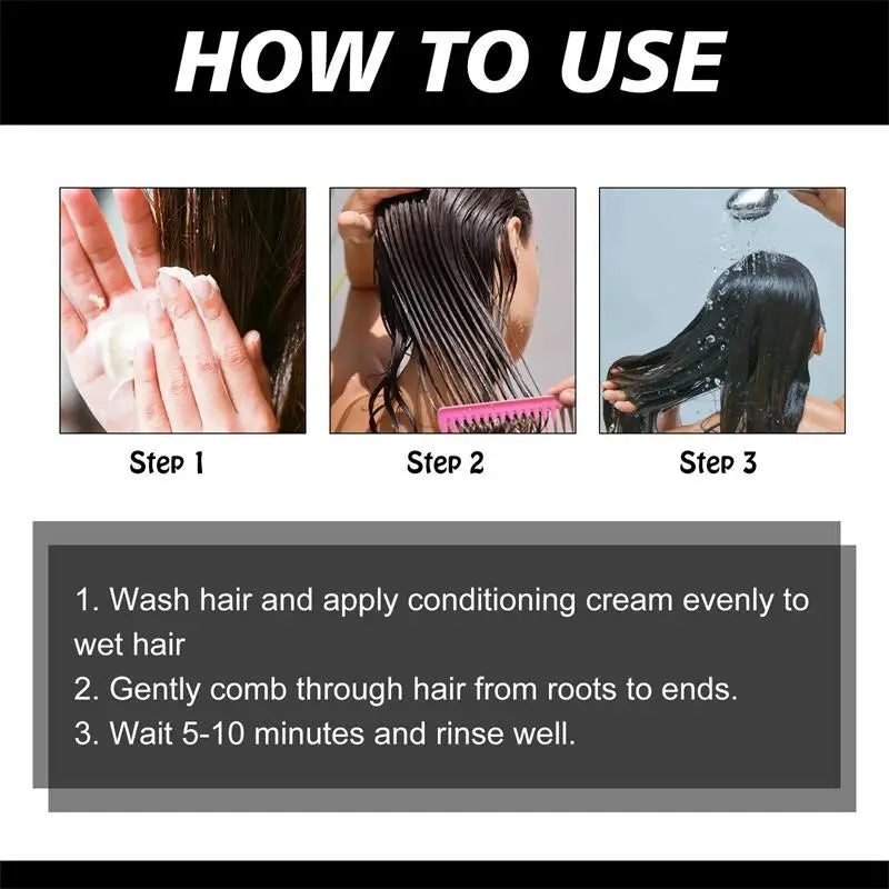 5 Seconds Repair Damaged Frizzy Hair Soft Smooth Shiny Nutrition Deep Moisturize Nourishing Hair Care