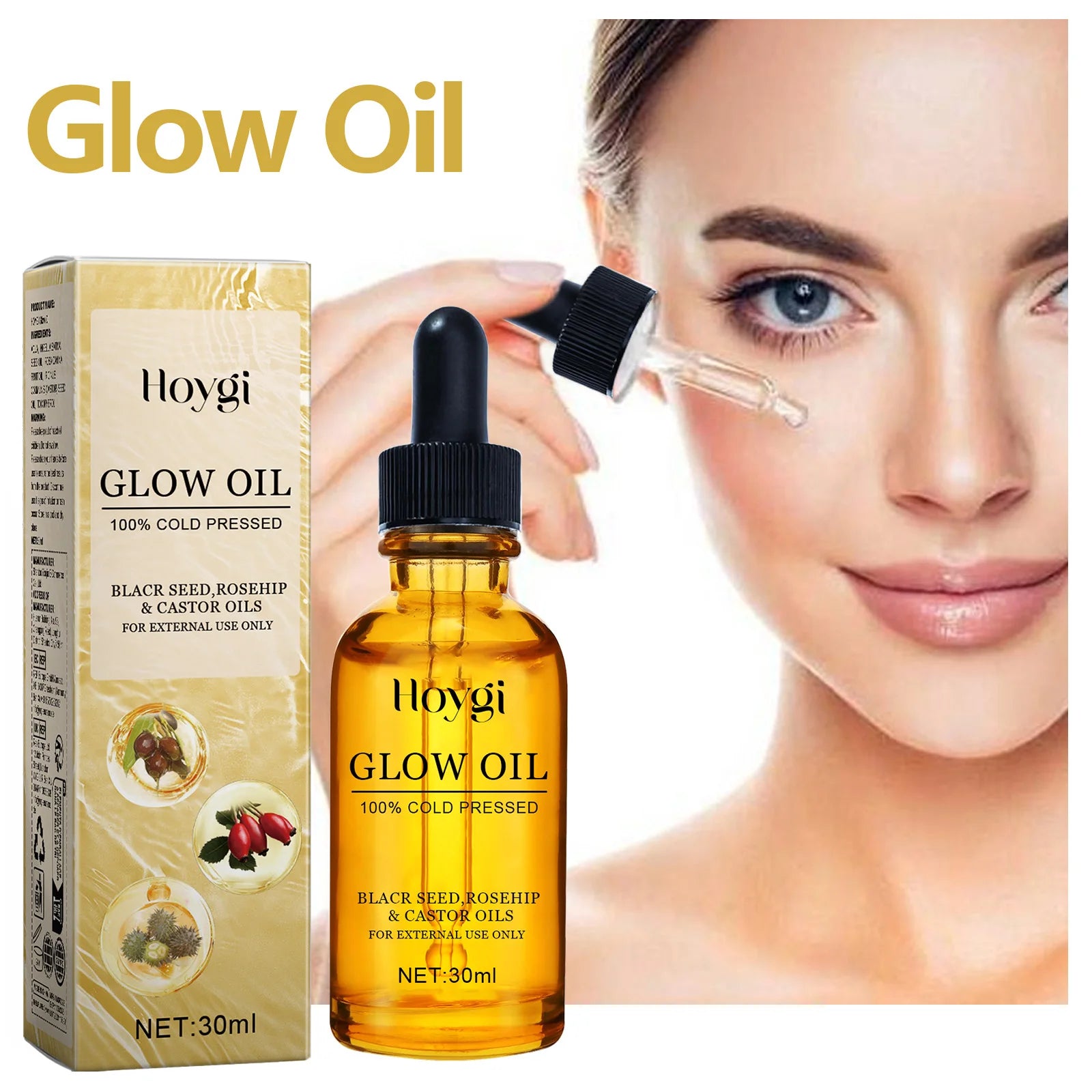Treatment Hydrating Moisturizer Wrinkle Reducer for Dry Skin Rosehip Oil Brightening 30ml Non Greasy