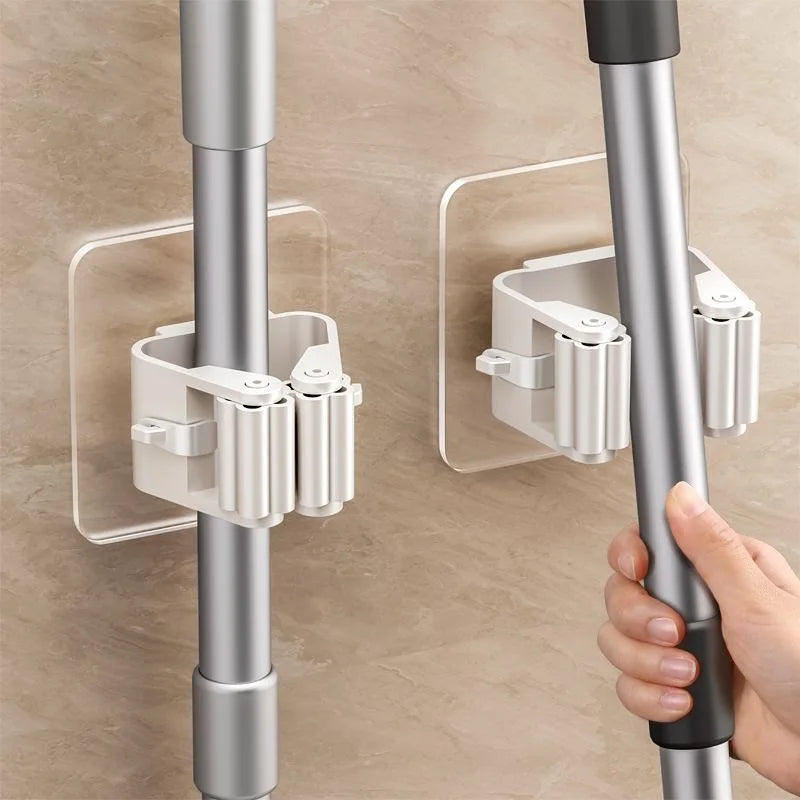Mop Rack Broom Hanger Hook Kitchen Bathroom Organization Home Organizer Accessories