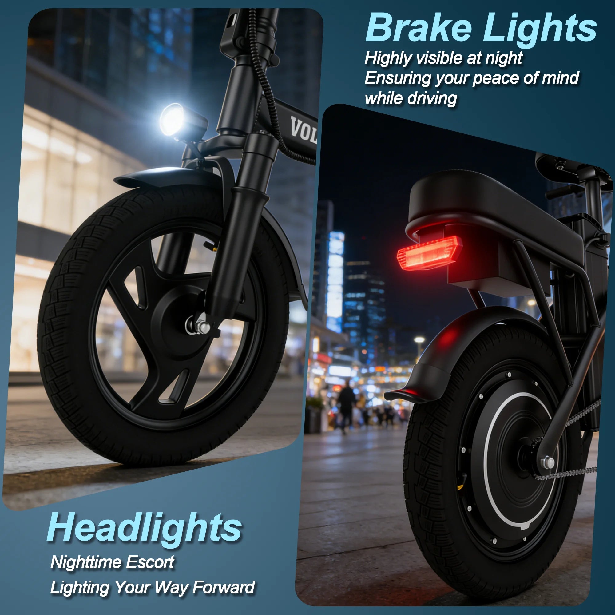 Electric Bike 22MPH 40Miles 14inch All-Terrain E-Bike for Adults