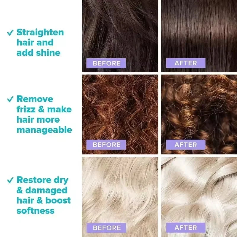 5 Seconds Repair Damaged Frizzy Hair Soft Smooth Shiny Nutrition Deep Moisturize Nourishing Hair Care
