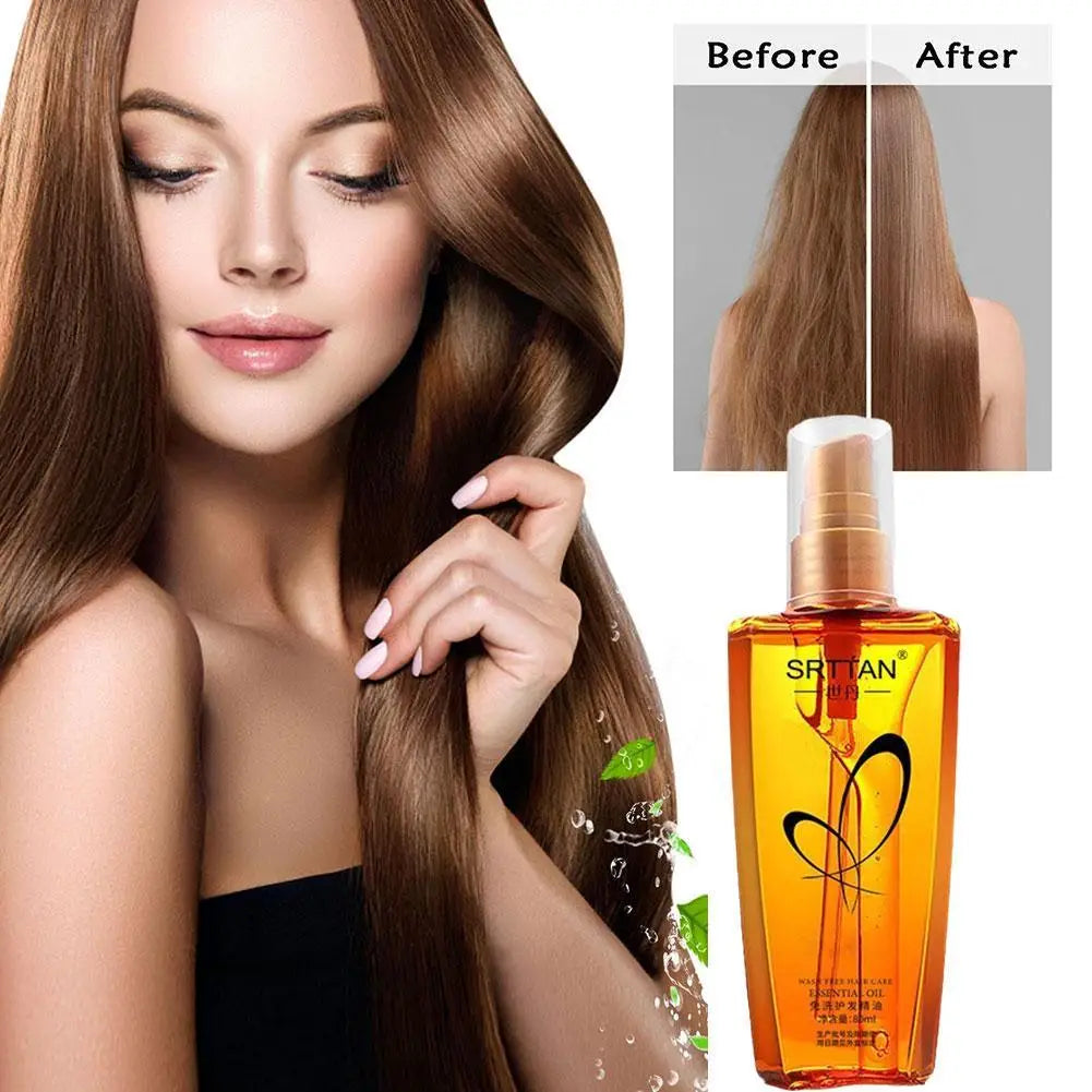 Moroccan Argan Oil Hair Serum Lightweight Hair Oil Mist For Split End Frizzy Hair Flyaways Gloss Shine Repair Hair Oil Smooth