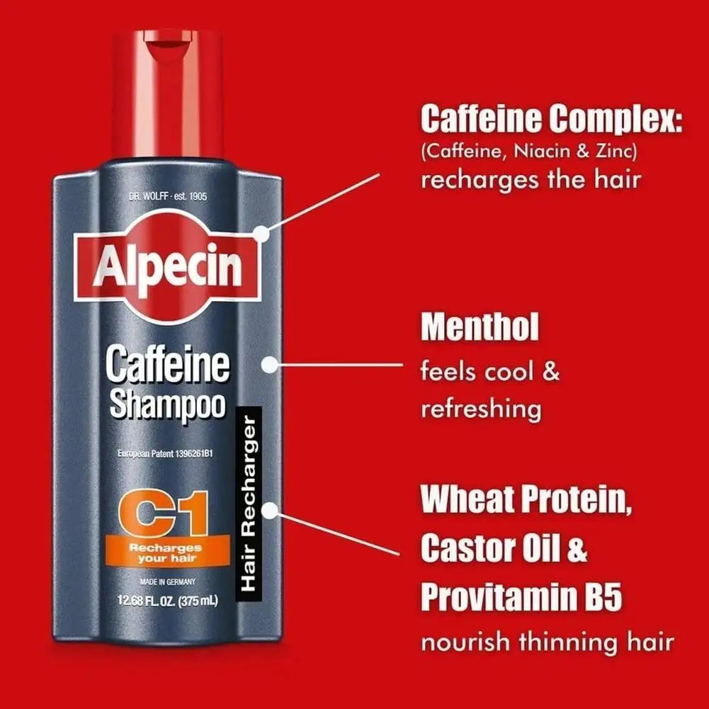 Champú de Café y Cafeína para el Cuidado del Cuero Cabelludo, 250 ml