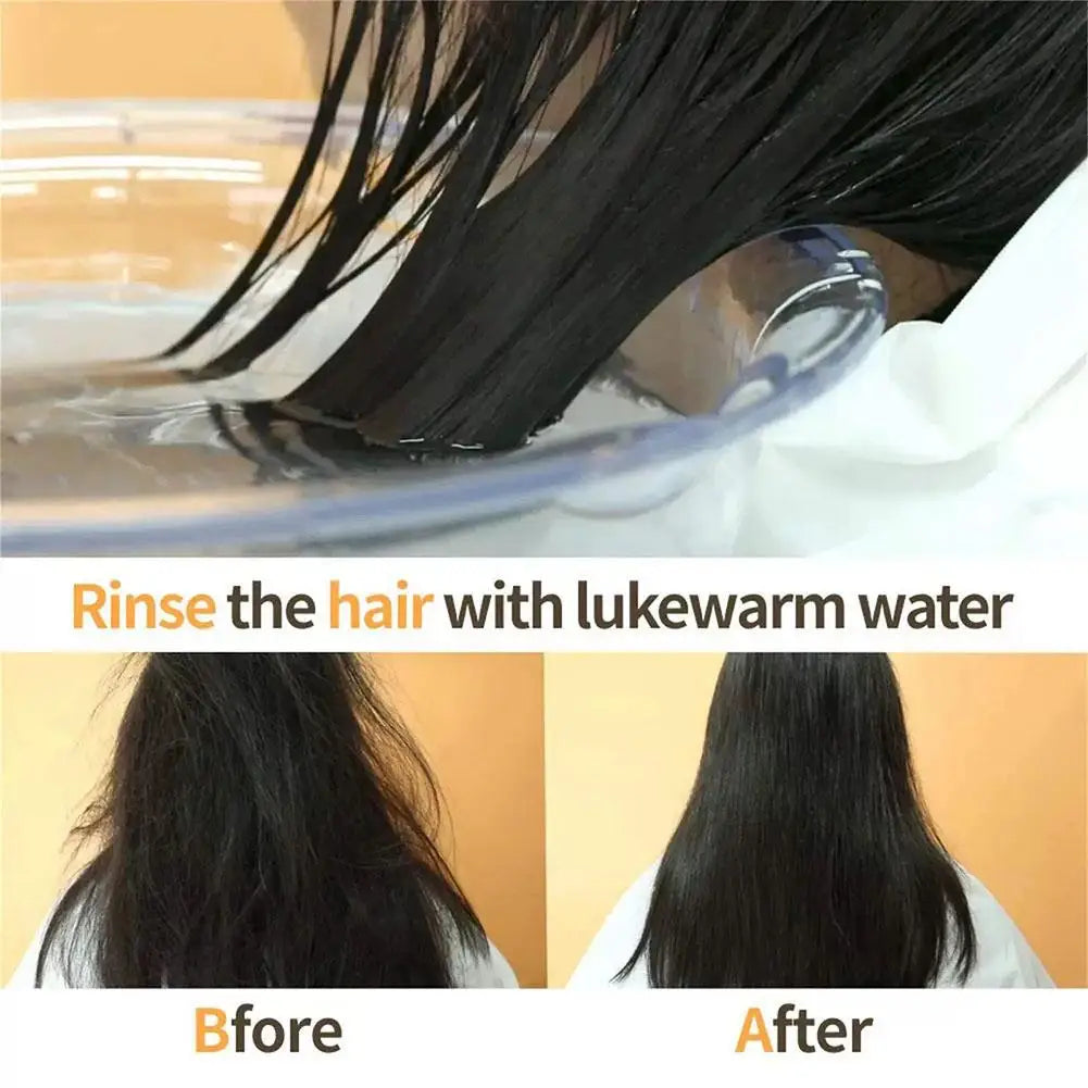 Collagen Hair Treatment Mask Natural Ingredient Korean Hair Care Preventing Hair Breakage Improving Frizz Hair Mask