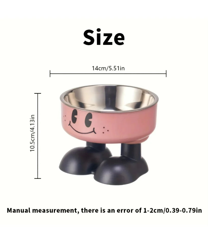Bowl Stainless steel Food Water Bowls Raised No Spill Pet Feeder bowl for Puppy