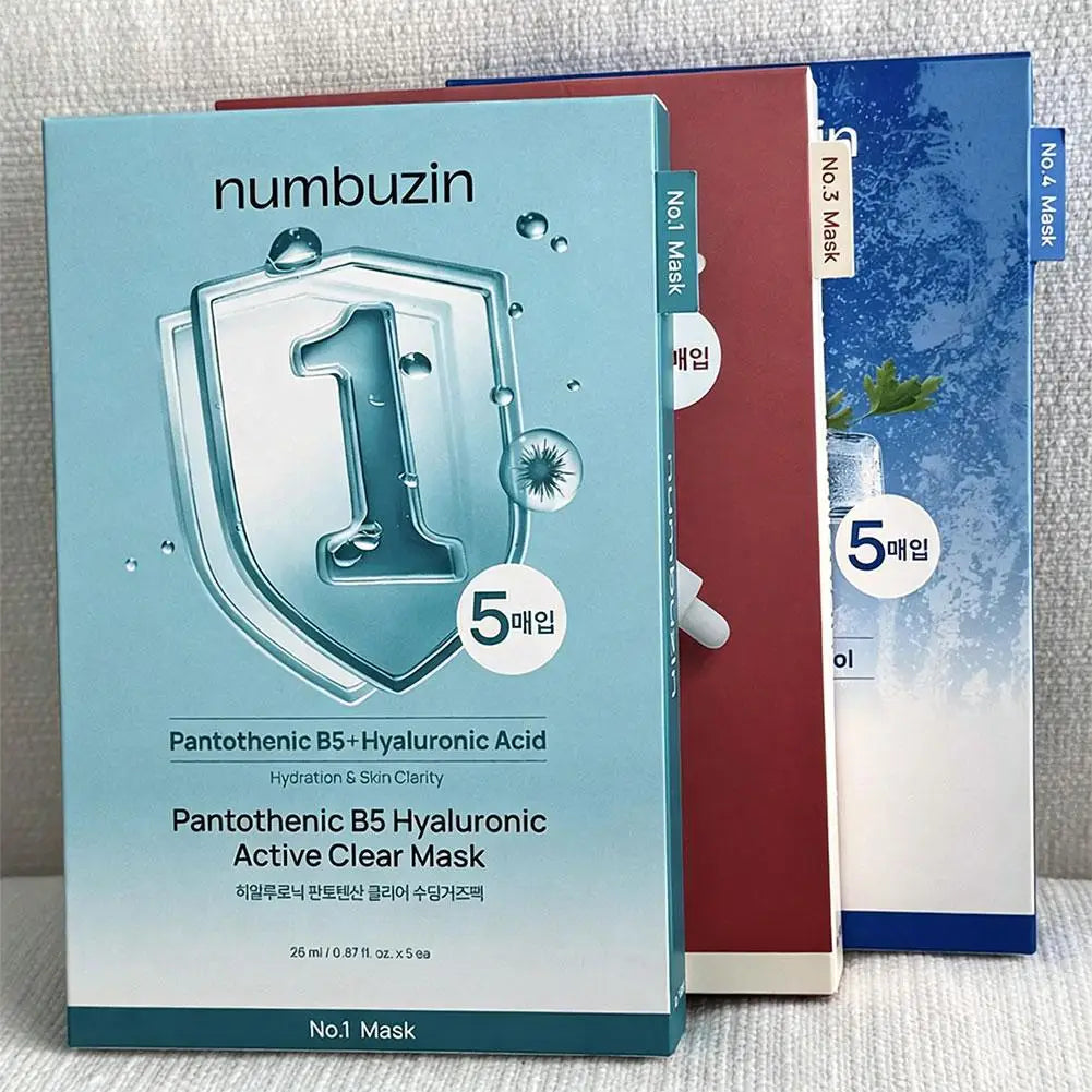 Mask No.1 Active Clear, No.2 Plumping, No.3 Tingle-Pore, No.4 Soothing, No.5 Vitamin C, No.9 Lifting Face Mask