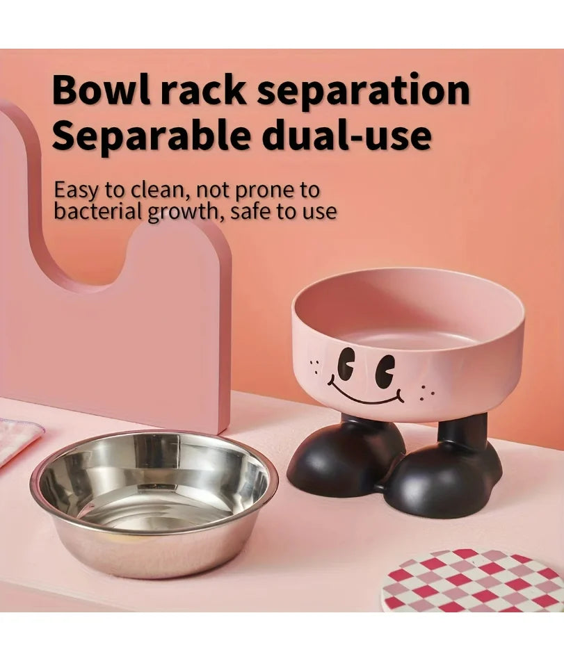 Bowl Stainless steel Food Water Bowls Raised No Spill Pet Feeder bowl for Puppy