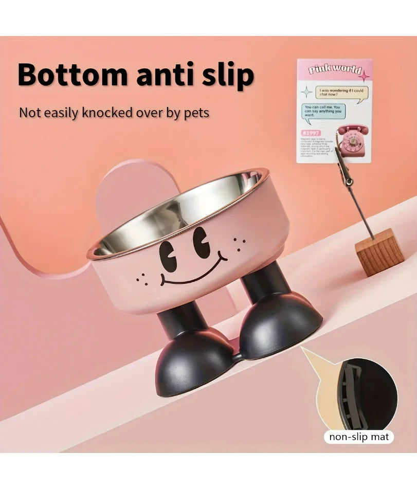Bowl Stainless steel Food Water Bowls Raised No Spill Pet Feeder bowl for Puppy