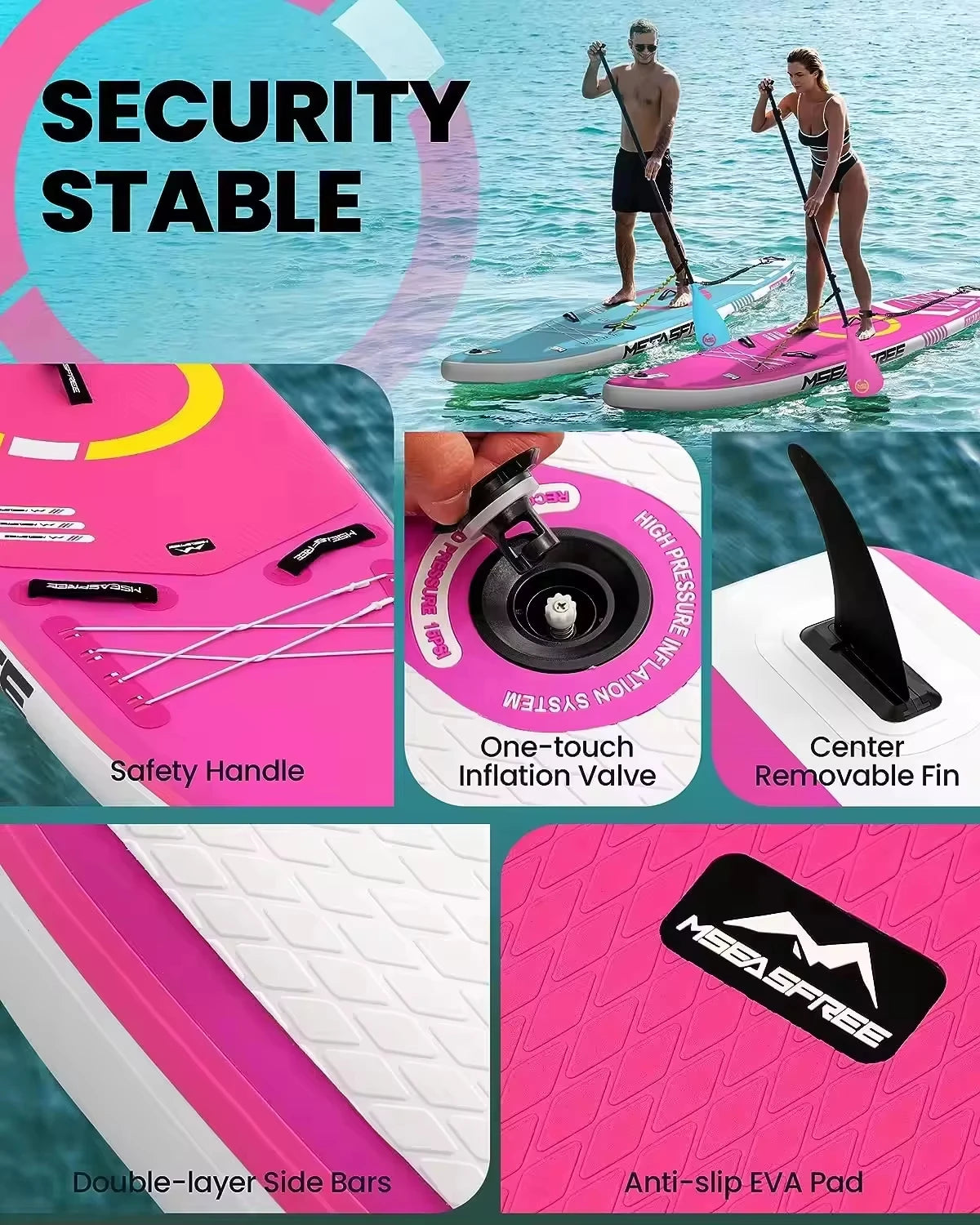 Inflatable Paddle Board/SUP Board/Water Sports Board With Anti-slip Surface