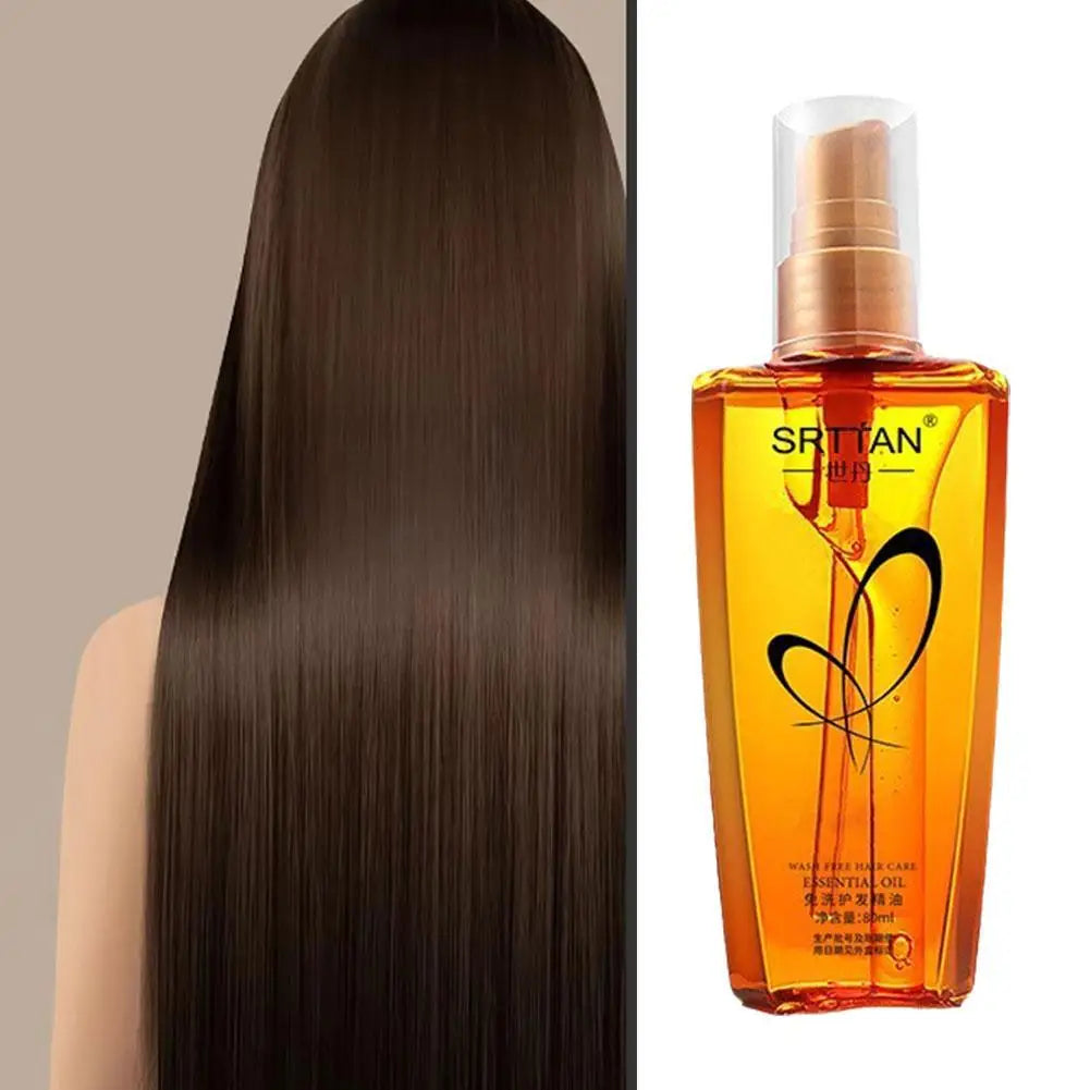 Moroccan Argan Oil Hair Serum Lightweight Hair Oil Mist For Split End Frizzy Hair Flyaways Gloss Shine Repair Hair Oil Smooth