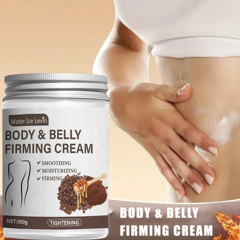 Firming Cream Contains Caffeine and Coconut Oil, Rich in Vitamin E, Fragrance-Free, Tightens and Lifts the Abdomen, Thighs, Buttocks, Arms, All Skin Types, Hypoallergenic, Whitening Effect
