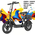 Electric Scooter 48V 22.5Ah Battery 14 Inch Tire Foldable Commuter E Scooter with Storage Box 22MPH Speed 40 Miles