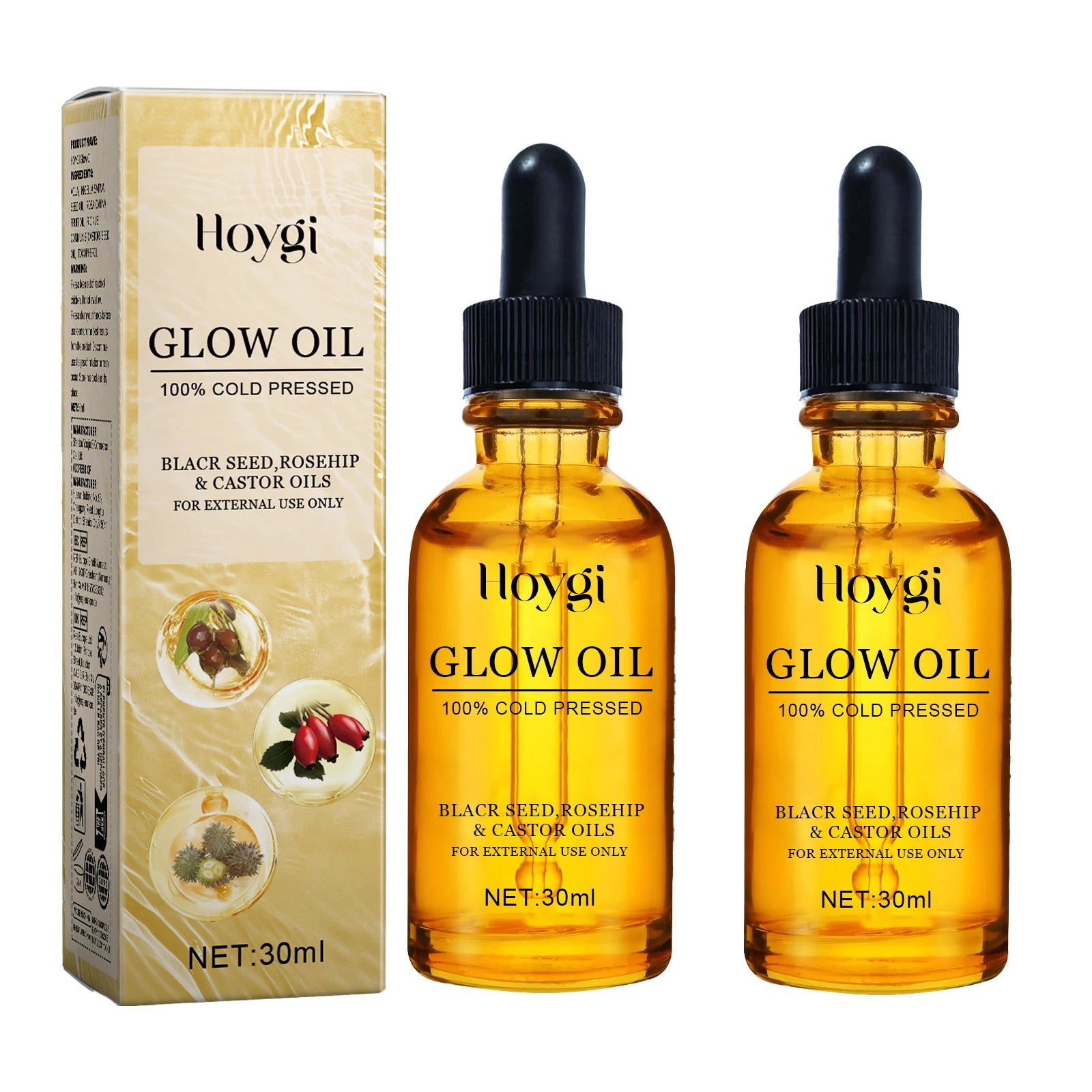 Treatment Hydrating Moisturizer Wrinkle Reducer for Dry Skin Rosehip Oil Brightening 30ml Non Greasy