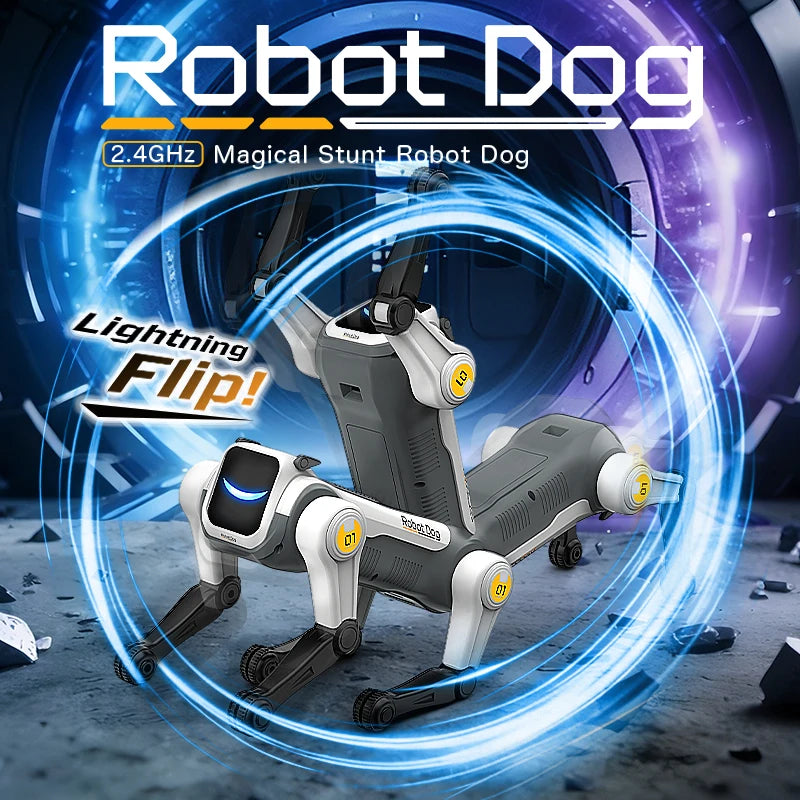 Remote Control Stunt Robot Dog, Singing & Dancing Smart RC Robot Pet Toy,