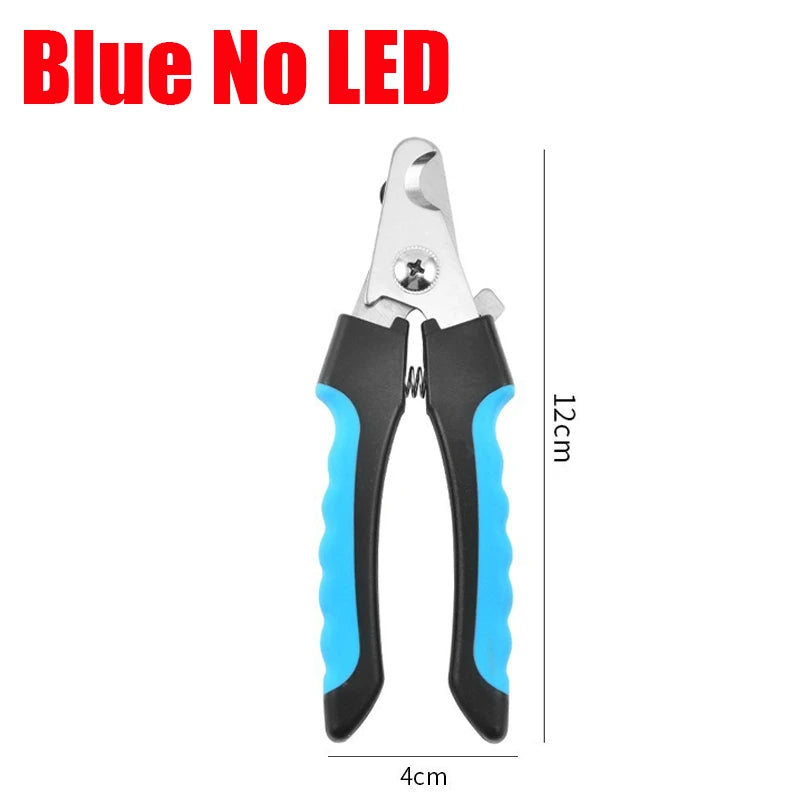 LED Light Cat Dog Nail Clipper Tool Scissors Nail Toeclaw Cutter Scissors Pet Supply