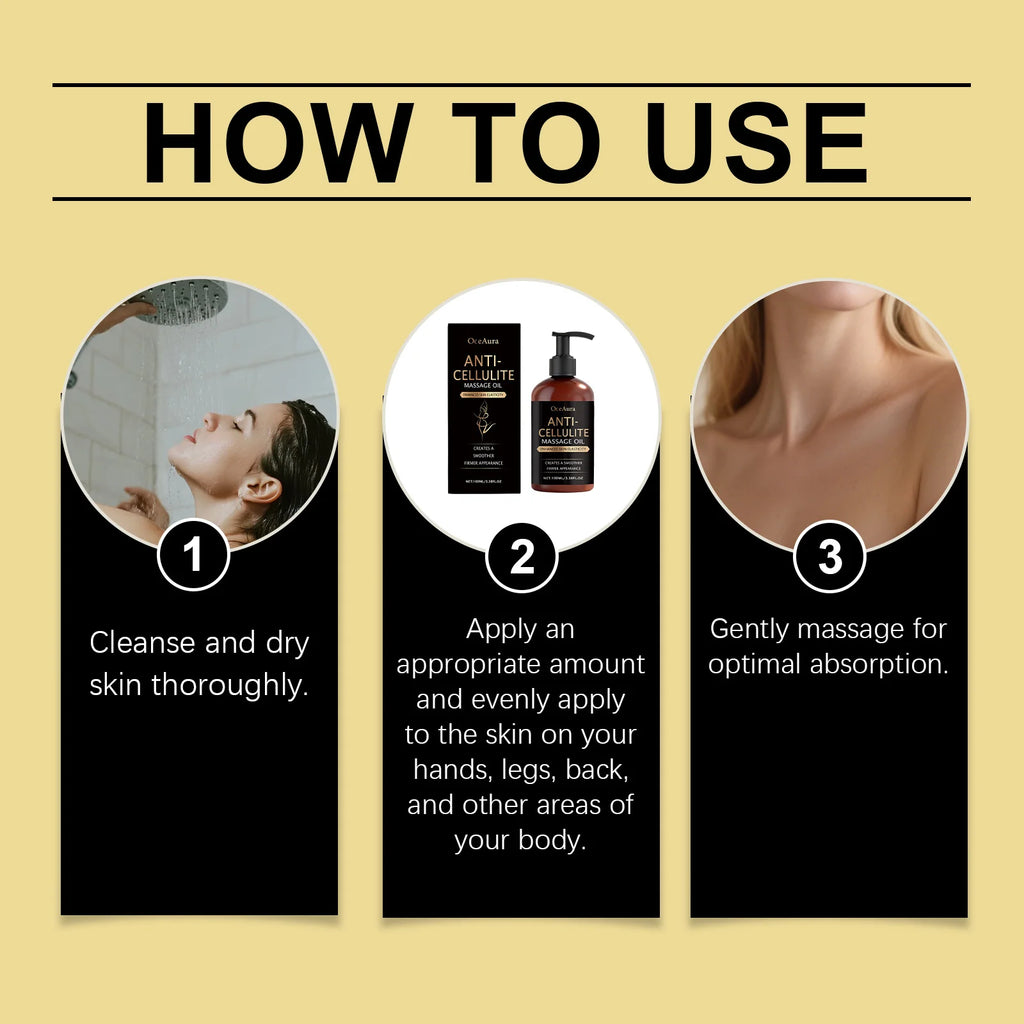 Oil Anti Cellulite Improve Sagging Tightening Nourishing Dry Skin Brightening Body Hydrating Massage Essential Oil
