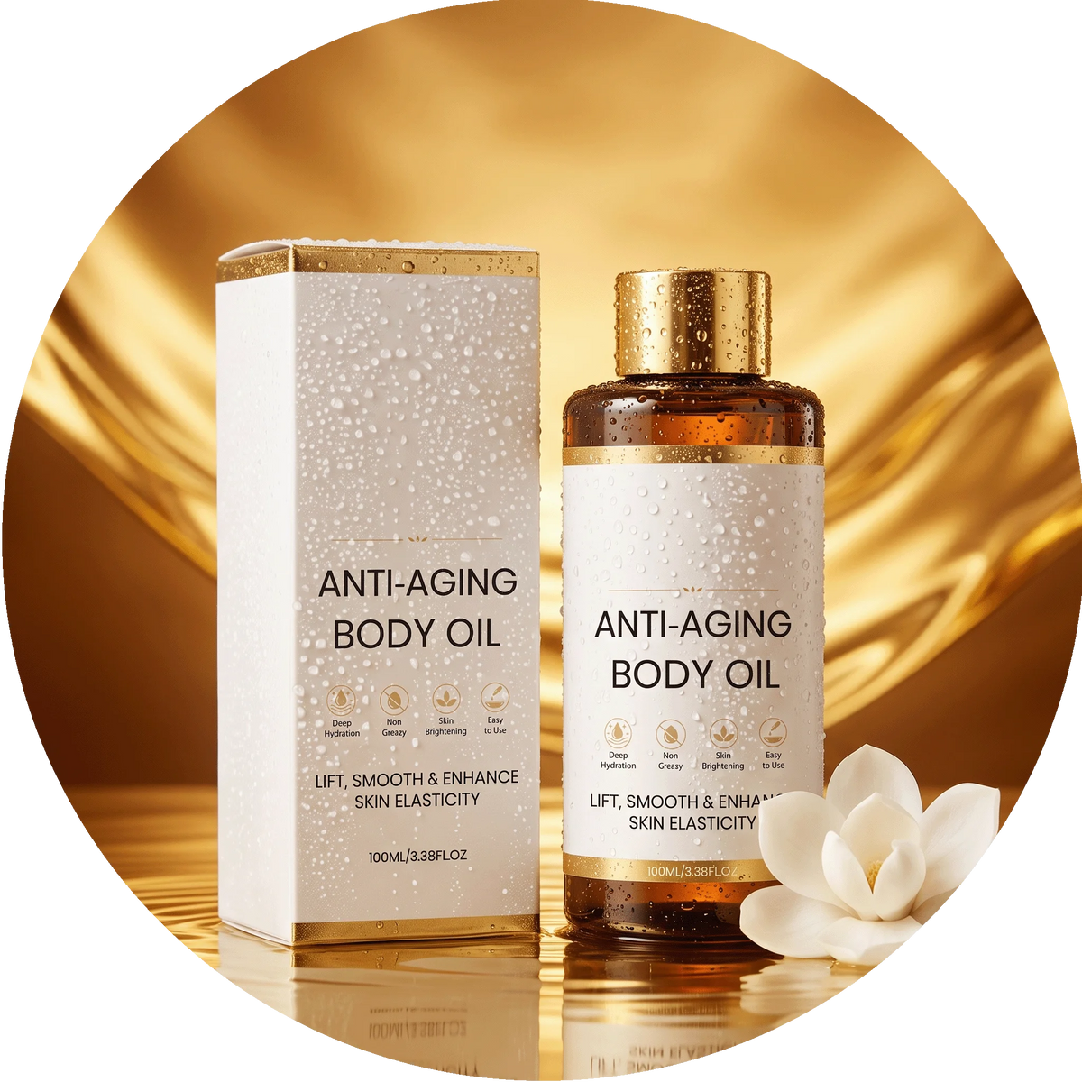 Aceite Corporal Hidratante con Colágeno y Centella Asiática, 100 ml