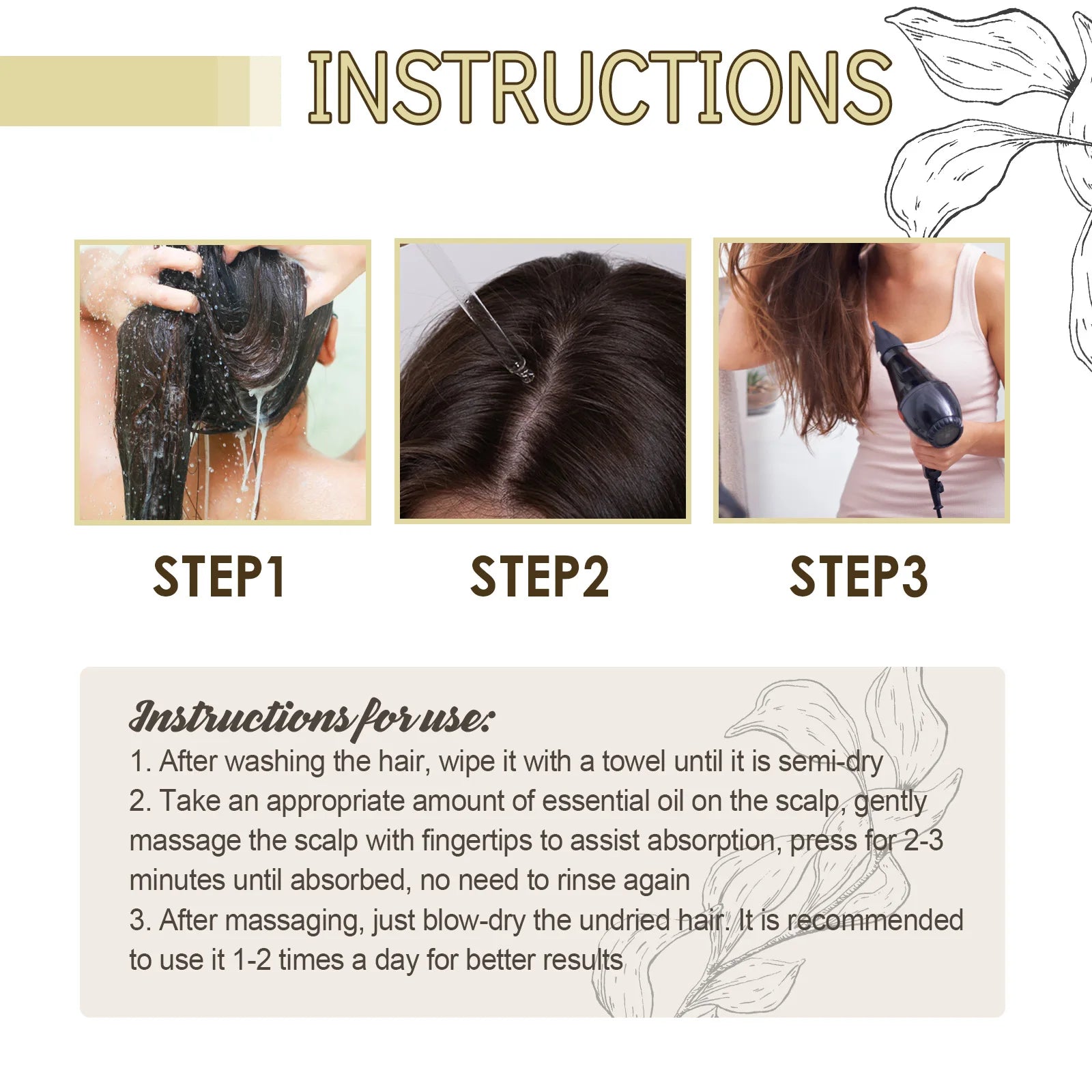 Anti Hair Loss Treatment For Thicker Hair Repairing Dry Damaged Hair Scalp Care With Argan Oil
