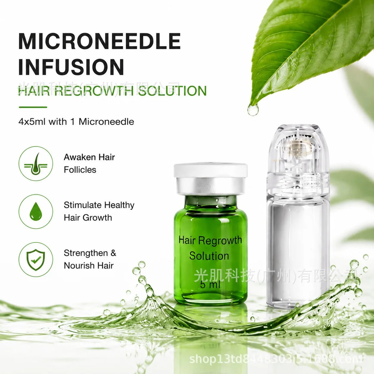 Sérum Capilar de Infusión con Microagujas para el Crecimiento y el Cuidado del Cuero Cabelludo