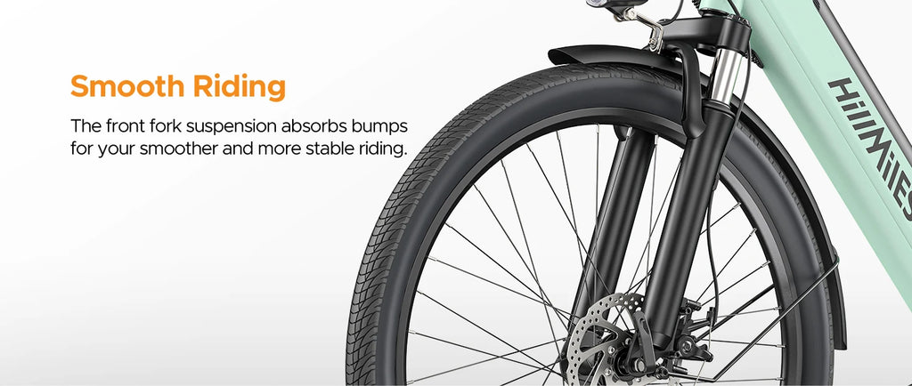 "Electric Bike for Comuting, 120km Range, 250W, 36V 13Ah Battery, Speed 25 km/h, 7 Gears, Disc Brakes E-bike