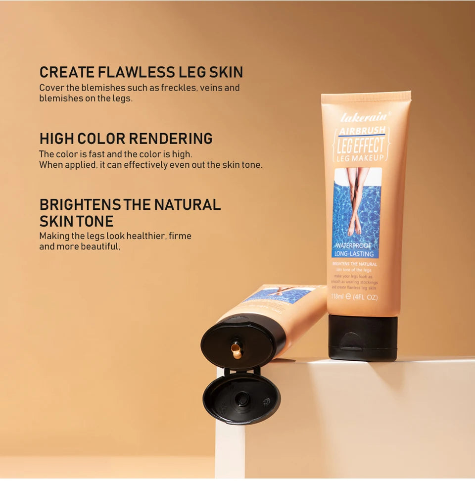 116ml Leg Makeup Waterproof Long Lasting Body Foundation Even Skin Tone Medium Bronze Tanning Cream Anti-Transfer