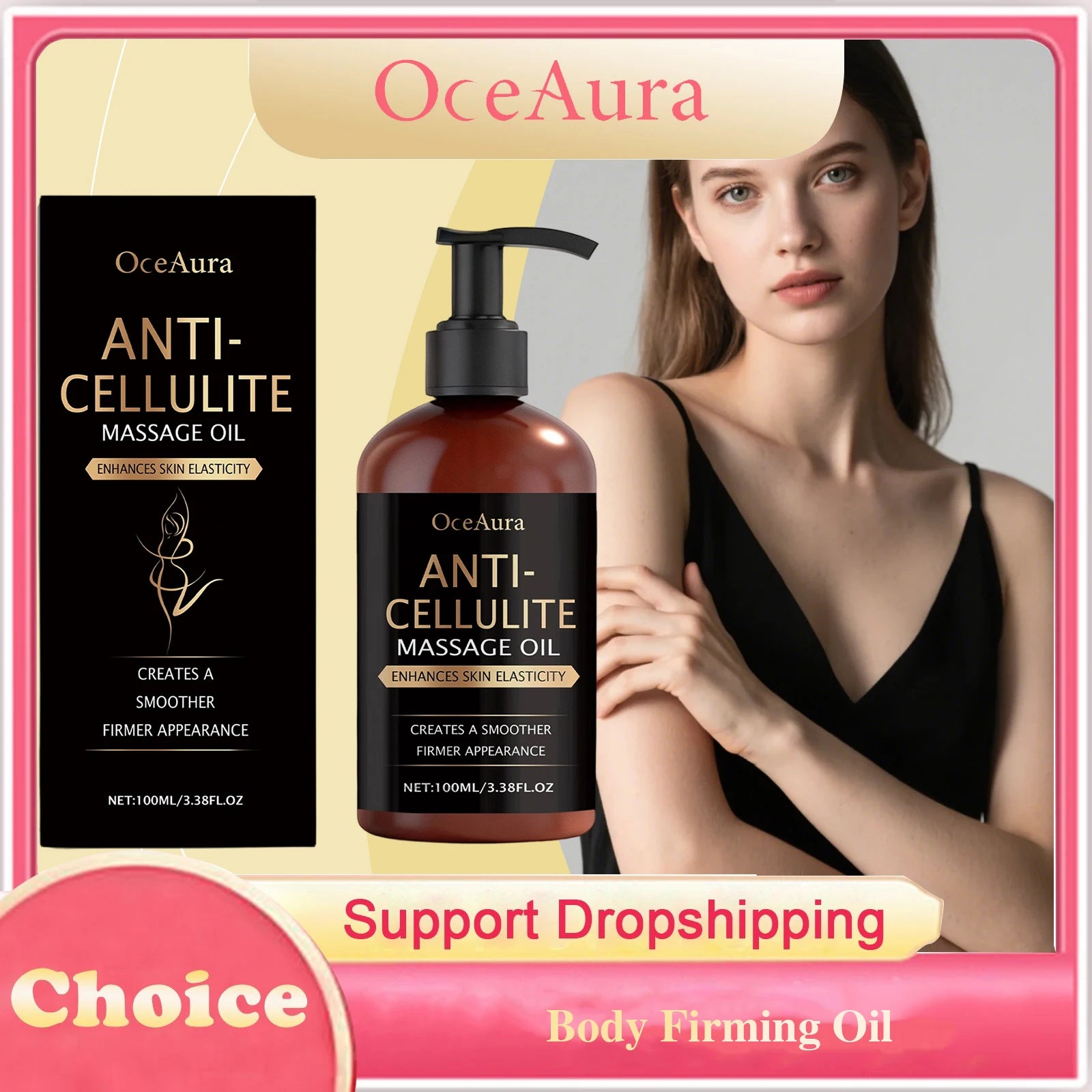 Oil Anti Cellulite Improve Sagging Tightening Nourishing Dry Skin Brightening Body Hydrating Massage Essential Oil