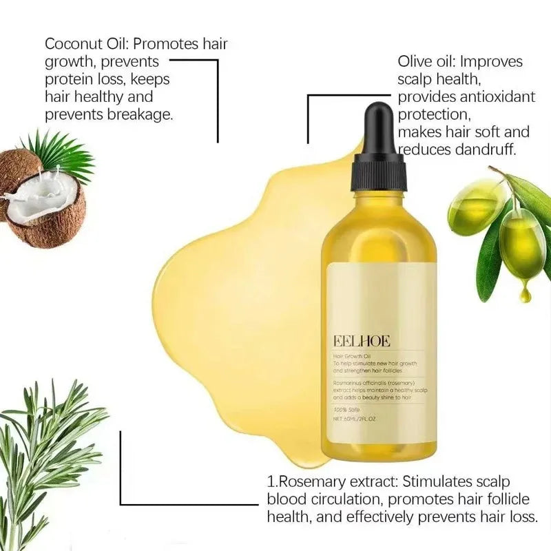 Aceite Capilar de Romero sin Aclarado, Nutritivo y Reparador, 60 ml