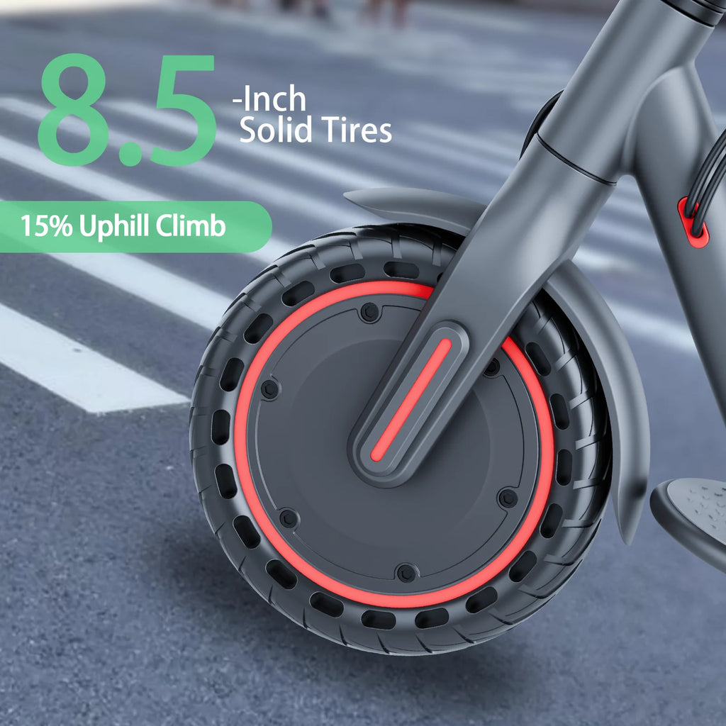 Electric Scooter With Seat Storage Bag 350W 36V 5.2Ah 19/MPH 16Miles Range APP Control Commute E-Scooter