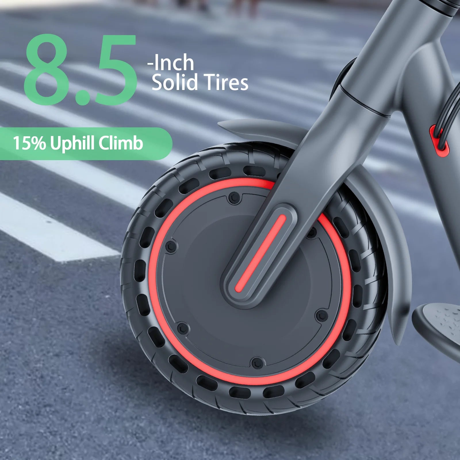 Electric Scooter With Seat Storage Bag 350W 36V 5.2Ah 19/MPH 16Miles Range APP Control Commute E-Scooter