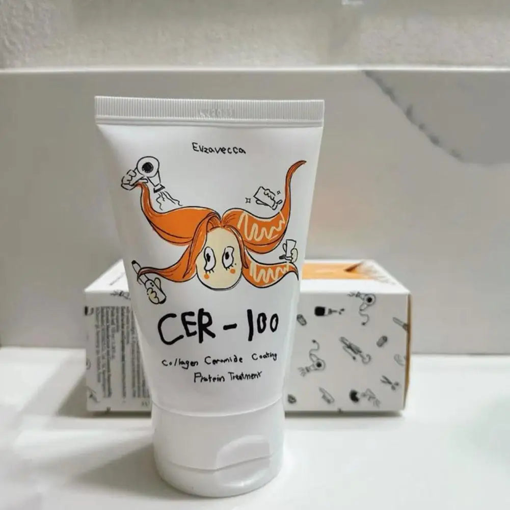 Collagen Hair Treatment Mask Natural Ingredient Korean Hair Care Preventing Hair Breakage Improving Frizz Hair Mask