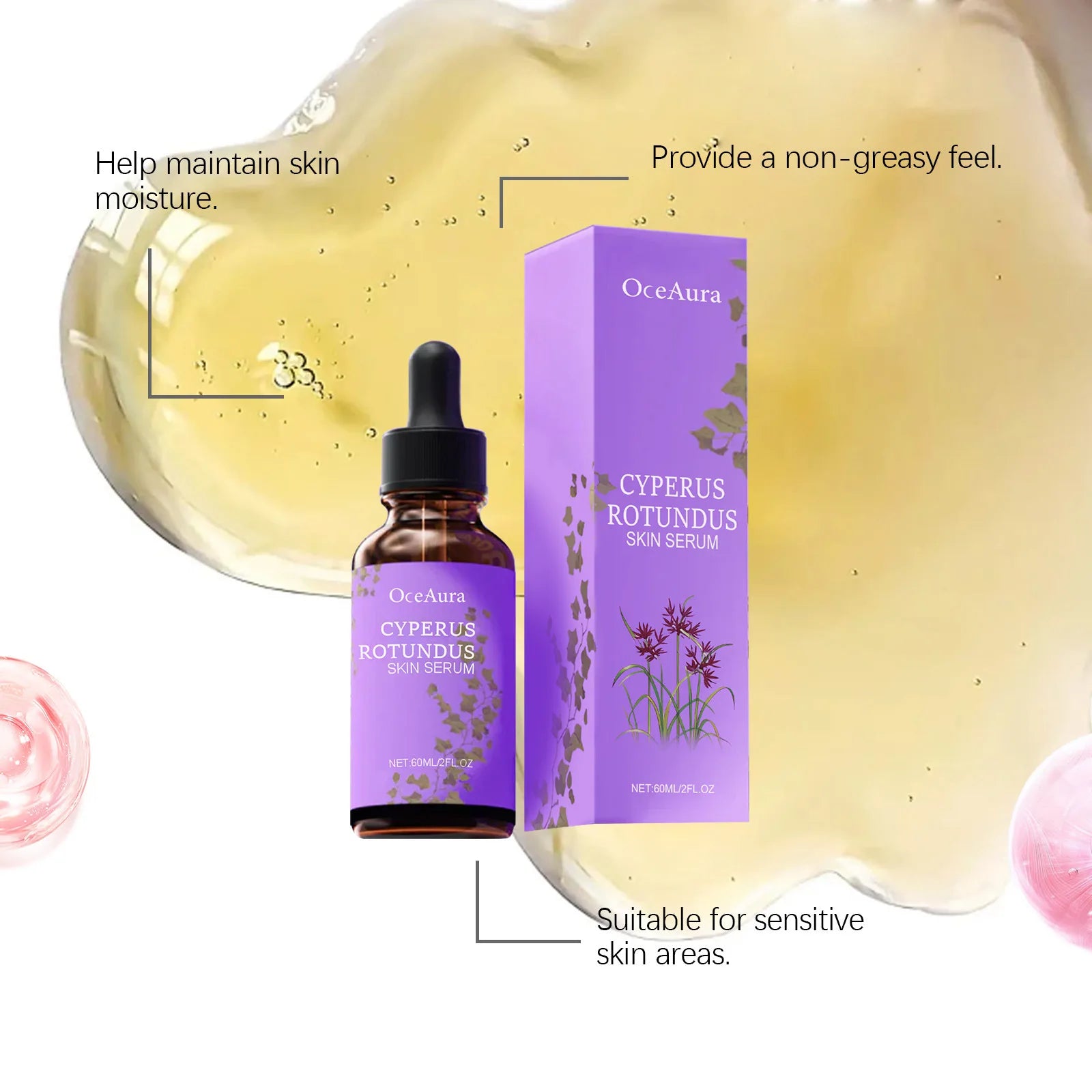 Oil for Hair Removal Prevent Hair Growth Products Remove Hair Inhibitor for Moisturizing Body Oil 60ml